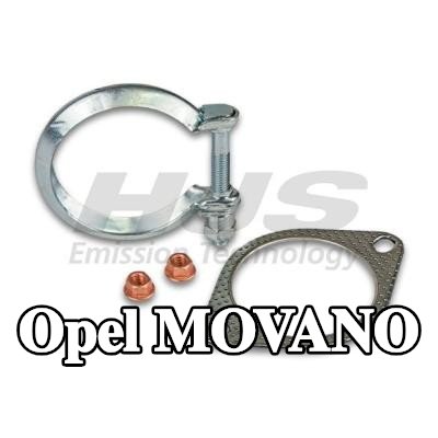 HJS مجموعة تركيب المحول الحفاز — Opel Movano