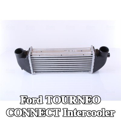 NISSENS Hızlı bağlantı parçası olmayan Intercooler, Sol konektör, açılı — 2002 Ford Tourneo Connect