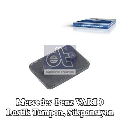 DT Spare Parts Lastik tampon, süspansiyon Arka aks, yay kanatları arasında — Mercedes-Benz Vario