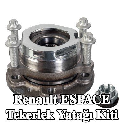 FEBI BILSTEIN Sol ön aks tekerlek yatağı kiti, Ön Aks Sağ, Tekerlek göbeğine entegre tekerlek yatağı, ABS sensör halkalı, entegre manyetik sensör halkalı, tekerlek göbeği ile — 2016 Renault Espace