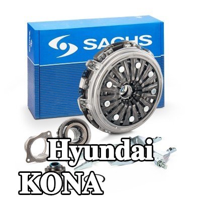 SACHS طقم القابض DCT, يتطلب أدوات خاصة للتركيب, مع قرص القابض, مع محمل تحرير القابض, مع شوكة تحرير, مع صفيحة ضغط القابض — Hyundai Kona