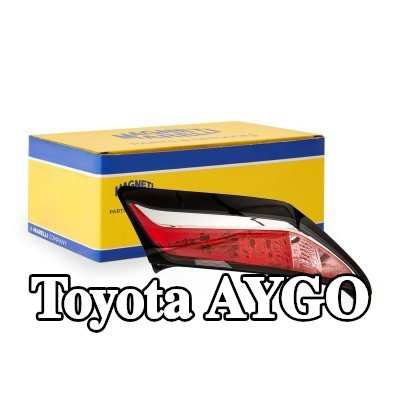 MAGNETI MARELLI المصباح الخلفي الأيمن, مع حامل لمبة, مع لمبات — Toyota Aygo