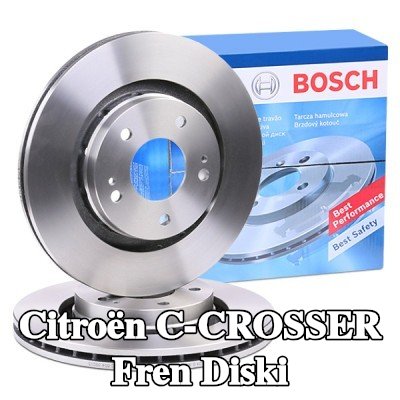BOSCH Fren diski Dış Çap: 294mm, Havalandırmalı, Yağlanmış — Citroën C-crosser