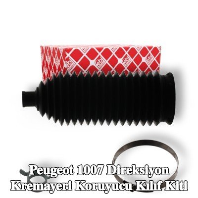 FEBI BILSTEIN Sol ön aks direksiyon kremayeri kılıfı kiti, kelepçeli — Peugeot 1007