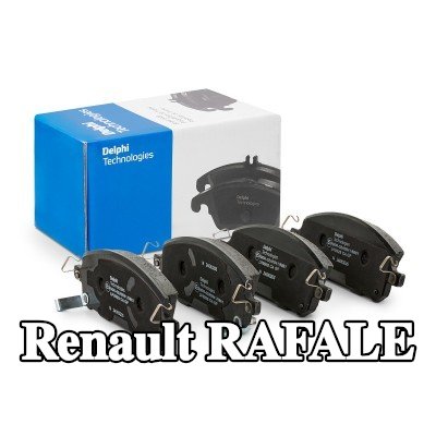 DELPHI طقم وسادات الفرامل مع لوحة مانعة للصرير, بدون ملحقات — Renault Rafale