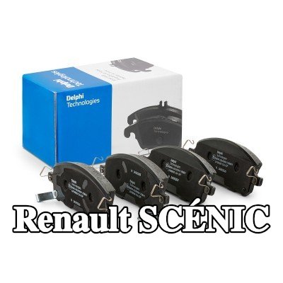 DELPHI طقم وسادات الفرامل مع لوحة مانعة للصرير, بدون ملحقات — Renault Scénic