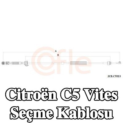 COFLE Vites seçici kablosu Çift Kablo Çekme — Citroën C5
