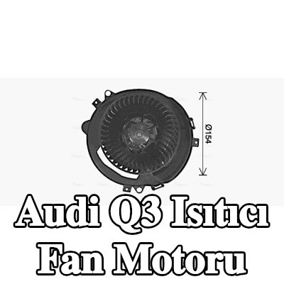 AVA COOLING SYSTEMS Kontrol ünitesi olmayan ısıtıcı fan motoru, direnç olmadan — Audi Q3
