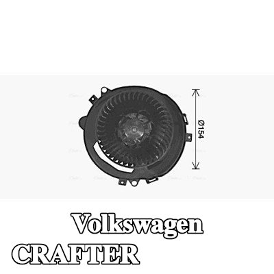 AVA COOLING SYSTEMS محرك منفاخ التدفئة بدون وحدة تحكم, بدون مقاوم — Volkswagen Crafter