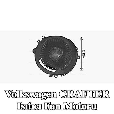 AVA COOLING SYSTEMS Kontrol ünitesi olmayan ısıtıcı fan motoru, direnç olmadan — Volkswagen Crafter