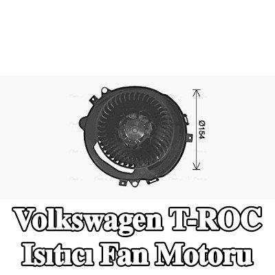 AVA COOLING SYSTEMS Kontrol ünitesi olmayan ısıtıcı fan motoru, direnç olmadan — Volkswagen T-roc