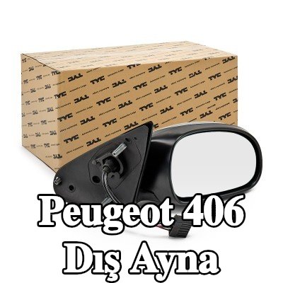 TYC Sağ yan ayna — Peugeot 406