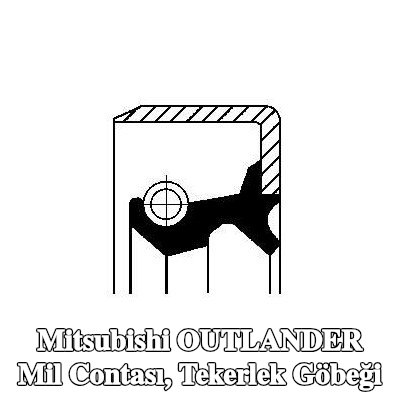 CORTECO Mil contası, tekerlek göbeği Tahrik Aksı — Mitsubishi Outlander
