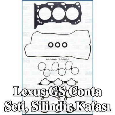 AJUSA Conta seti, silindir kafası Sağ, silindir kafası contası ile, valf gövdesi contalı, MULTILAYER STEEL — 2011 Lexus Gs