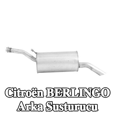 WALKER Arka susturucu 1030mm, montaj parçaları olmadan, boru ile — 2012 Citroën Berlingo