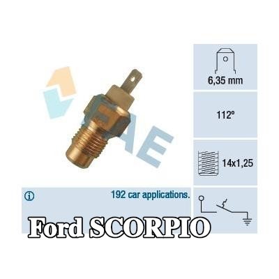 FAE مفتاح درجة الحرارة، مصباح تحذير سائل التبريد — 1990 Ford Scorpio