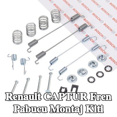 BOSCH Yaylı fren pabucu montaj kiti — 2016 Renault Captur