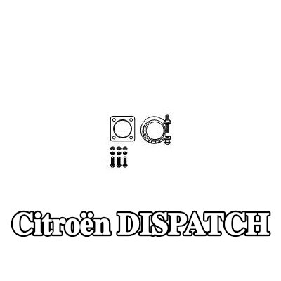 HJS مجموعة تركيب المحول الحفاز — 2008 Citroën Dispatch