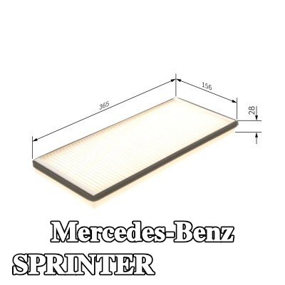 BOSCH مرشح حبوب اللقاح Particulate Filter — 2002 Mercedes-Benz Sprinter
