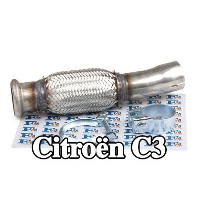 FA1 أنبوب عادم مرن مع مواد التثبيت — Citroën C3
