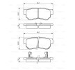 BOSCH Fren balatası seti 15mm, montaj kılavuzu ile — 2012 Hyundai Tucson (4)