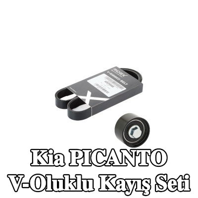 RIDEX V-Oluklu Kayış Seti — Kia Picanto