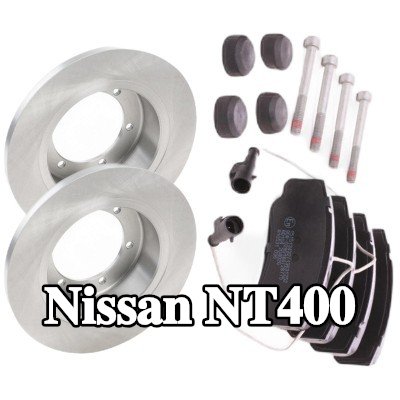 RIDEX مجموعة أقراص الفرامل والوسادات للمحور الخلفي, صلب — Nissan Nt400