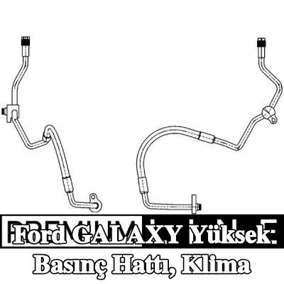MAHLE Yüksek Basınç Hattı, klima — 2012 Ford Galaxy
