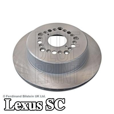 BLUE PRINT قرص مكابح المحور الخلفي, Outer Diameter: 307, 0mm, مزود بفتحات تهوية داخلية, مطلي — 1997 Lexus Sc