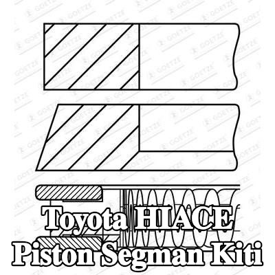 GOETZE ENGINE Piston Segman Kiti — 2005 Toyota Hiace