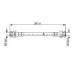 BOSCH Fren hortumu 245mm — 2012 Hyundai i10 (7)