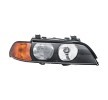 HELLA Far Sağ, H7, H7/HB3, HB3, P21W, W5W, far seviyeleme motorlu, ampuller olmadan, Sinyal rengi: sarı (kehribar) — 2000 BMW 5 Series (1)