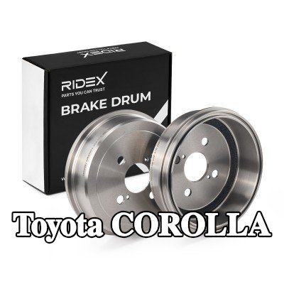 RIDEX أسطوانة الفرامل للمحور الخلفي, 235mm — 1990 Toyota Corolla