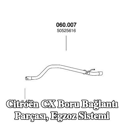PEDOL Boru bağlantı parçası, egzoz sistemi — Citroën Cx
