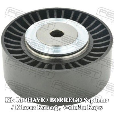 FEBEST Saptırma / kılavuz kasnağı, V-ribbed belt Outer Diameter: 85mm — 2007 Kia Mohave / Borrego