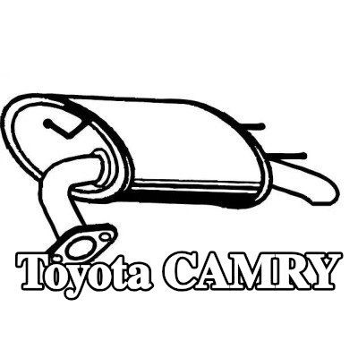 VEGAZ كاتم الصوت الخلفي الخلفي — Toyota Camry