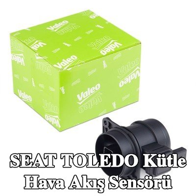 VALEO Kütle hava akış sensörü 12V, entegre hava sıcaklığı sensörlü — 2012 SEAT Toledo