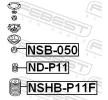 FEBEST Ara burç, amortisör — Nissan 240 (2)