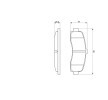 BOSCH Fren balatası seti 15, 5mm — 2000 Nissan Micra (8)