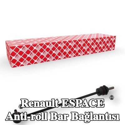 FEBI BILSTEIN Stabilizatör kolu OE Turbo YENİ, Ön Aks, 366mm, somunlu — 2000 Renault Espace