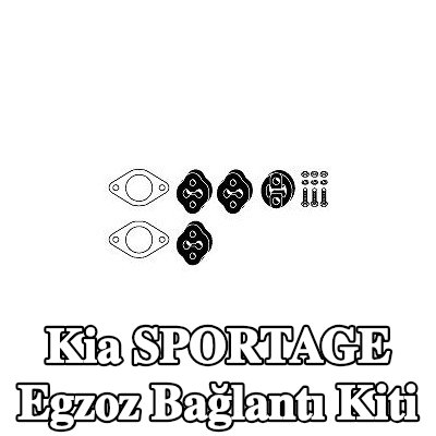 HJS Egzoz bağlantı kiti — 2002 Kia Sportage