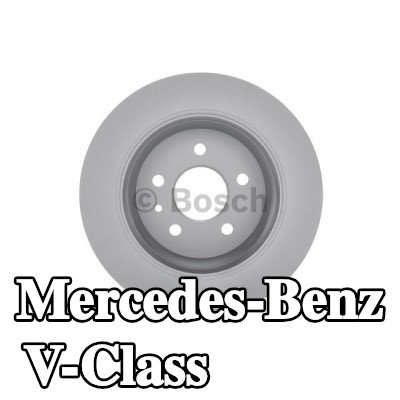 BOSCH القطر الخارجي لقرص المكابح: 280mm, صلب, مطلي, مع مسامير/براغي — 2000 Mercedes-Benz V-Class