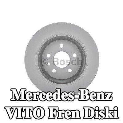 BOSCH Fren diski Dış Çap: 280mm, düz, Kaplamalı, cıvata/vida ile — 2002 Mercedes-Benz Vito
