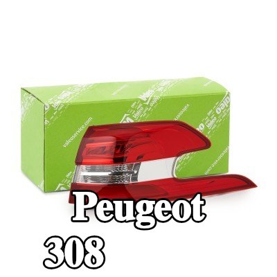 VALEO المصباح الخلفي قطعة أصلية, يمين, مع حامل لمبة, مع لمبات — 2016 Peugeot 308