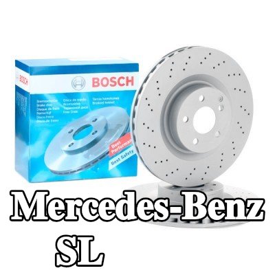 BOSCH القطر الخارجي لقرص المكابح: 350mm, مثقّب, مُهوى, مطلي — 2012 Mercedes-Benz Sl