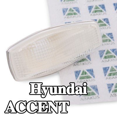 ABAKUS مؤشر جانبي كلا الجانبين, بدون لمبة, بدون حامل لمبة — 2002 Hyundai Accent