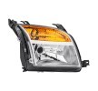 HELLA Far Sağ, H4, PY21W, W5W, far seviyeleme motorlu, ampuller olmadan, Sinyal rengi: sarı (kehribar) — Ford Fusion (1)