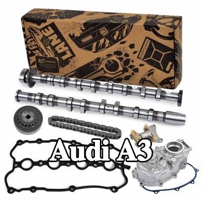 ET ENGINETEAM طقم عمود الكامات جانب العادم, جانب السحب, مع حشيات/مانعات تسرب, مع غطاء — 2012 Audi A3