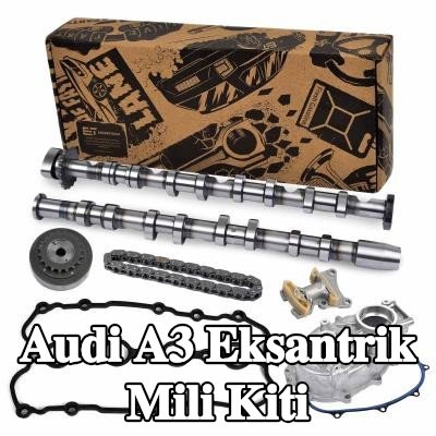 ET ENGINETEAM Egzoz tarafı eksantrik mili kiti, Emme Tarafı, conta/sızdırmazlık elemanları ile, kapak ile — 2012 Audi A3