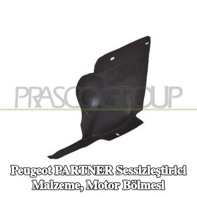 PRASCO Sessizleştirici Malzeme, motor bölmesi Sol Ön, Araç Önü — 2003 Peugeot Partner
